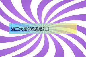 浙工大是985还是211